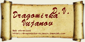 Dragomirka Vujanov vizit kartica